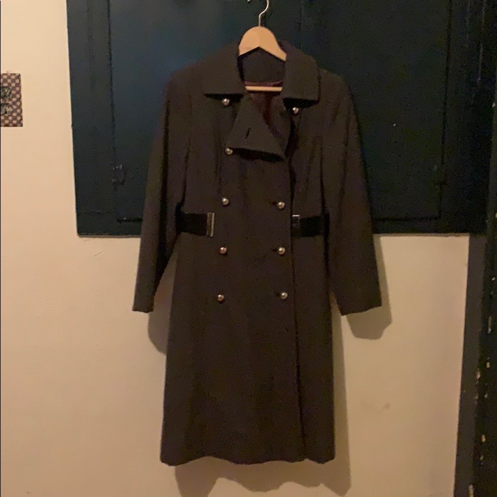 Vintage Youthcraft dark gray trench coat.